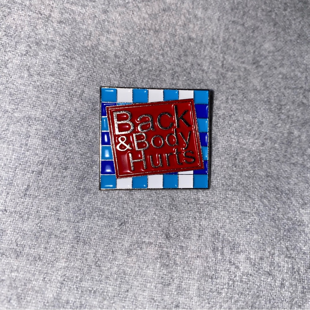 Bath Body Works (Back & Body Hurts) Enamel pin